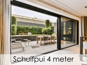 schuifpui van 4 meter