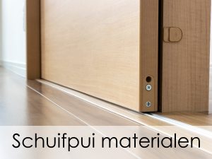 materialen schuifpui