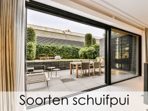 soorten schuifpui